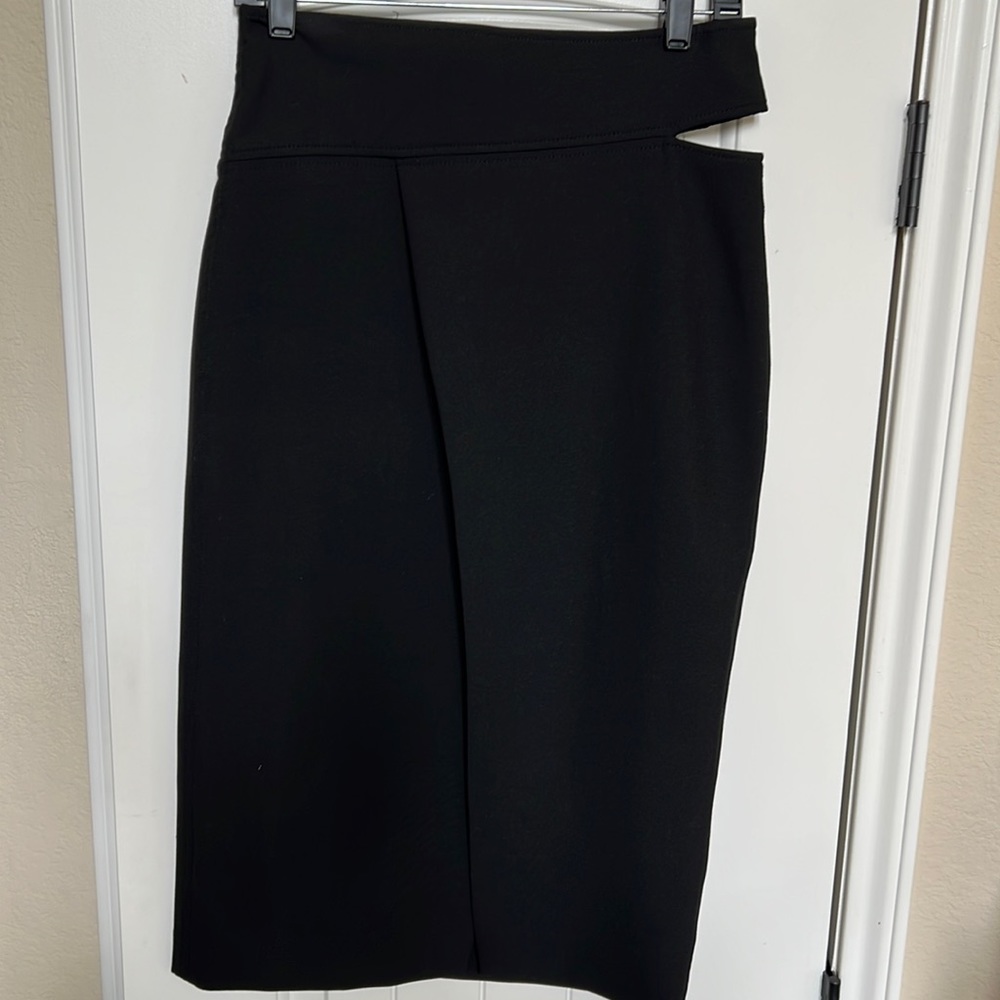 Zara Black high split skirt